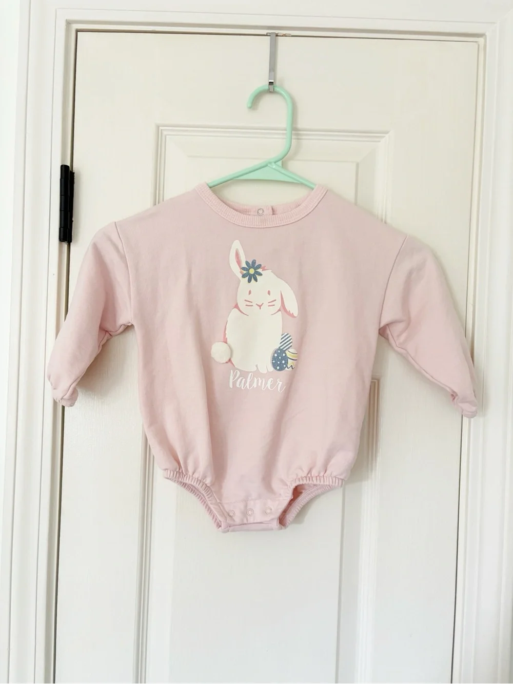 18m • PALMER pink bunny bubble sweatshirt